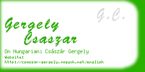 gergely csaszar business card
